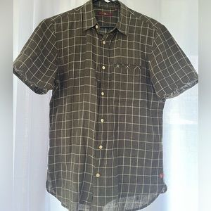 7 For All Mankind S/S plaid linen Button-down